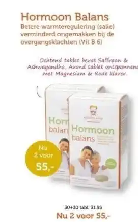 De Rode Pilaren Hormoon Balans aanbieding