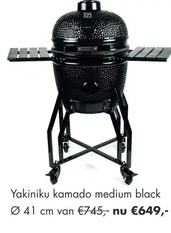 Bouwhof Yakiniku kamado medium black aanbieding