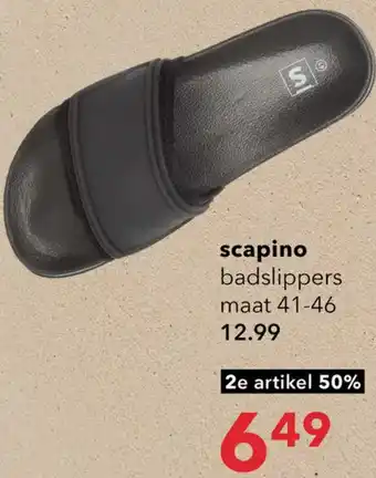 Scapino badslippers aanbieding