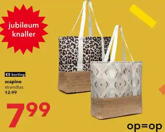 Scapino strandtas aanbieding