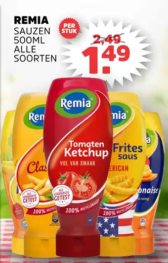 Sahan Supermarkten REMIA SAUZEN 500ML ALLE SOORTEN aanbieding