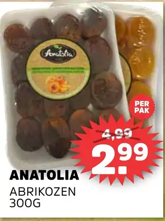 Sahan Supermarkten ANATOLIA ABRIKOZEN 300G aanbieding