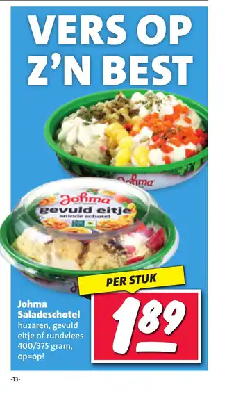 Nettorama Johma Saladeschotel aanbieding