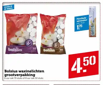 Coop Bolsius Waxinelichten Grootverpakking aanbieding