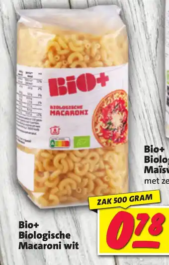 Bio+ Biologische Macaroni wit 500 GRAM aanbieding bij Nettorama