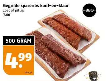 Poiesz Gegrilde spareribs kant-en-klaar zoet of pittig aanbieding