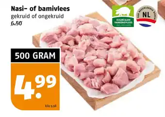 Poiesz Nasi of bamivlees aanbieding