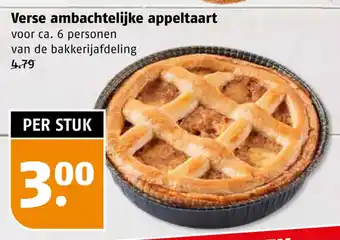 Poiesz Verse ambachtelijke appeltaart aanbieding