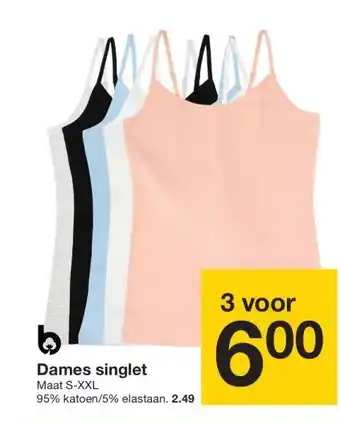 Zeeman Dames singlet aanbieding