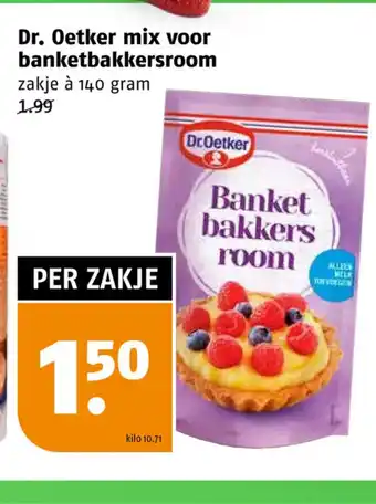 Poiesz Dr. Oetker mix voor banketbakkersroom aanbieding