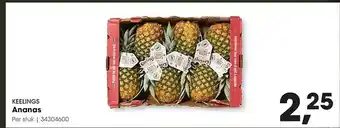 HANOS KEELINGS Ananas aanbieding