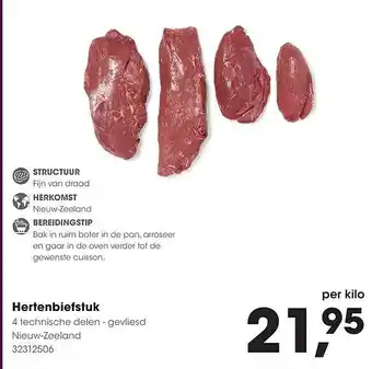 HANOS Hertenbiefstuk aanbieding