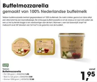 HANOS Tebben Buffelmozzarella aanbieding