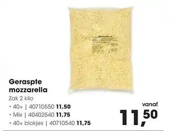 HANOS Geraspte mozzarella aanbieding