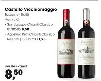 HANOS Castello Vicchiomaggio aanbieding