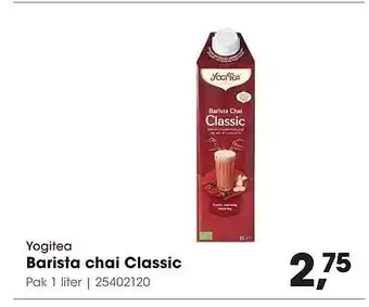 HANOS Yogitea Barista chai Classic aanbieding