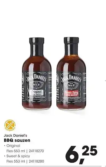 HANOS Jack Daniel's BBQ sauzen aanbieding