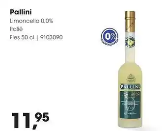 HANOS Pallini Limoncello 0,0% aanbieding