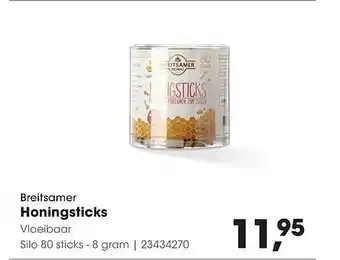 HANOS Breitsamer Honingsticks aanbieding