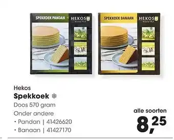 HANOS Hekos Spekkoek aanbieding