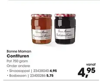 HANOS Bonne Maman Confituren aanbieding