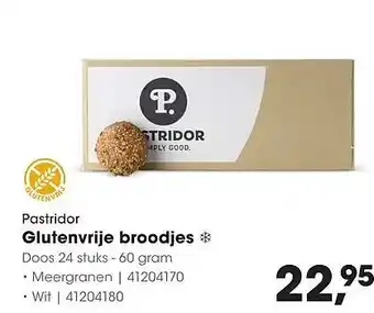 HANOS Pastridor Glutenvrije broodjes aanbieding