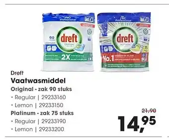 HANOS Dreft Vaatwasmiddel aanbieding