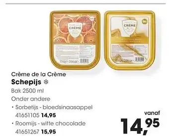 HANOS Crème de la Crème Schepijs aanbieding