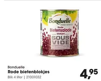 HANOS Bonduelle Rode bietenblokjes aanbieding