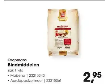 HANOS Koopmans Bindmiddelen aanbieding