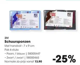 HANOS 3M Schuursponzen aanbieding