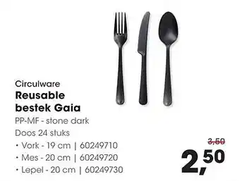 HANOS Circulware Reusable bestek Gaia aanbieding