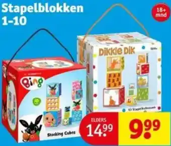 Kruidvat Stapelblokken 1-10 aanbieding