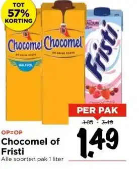 Vomar Voordeelmarkt Chocomel of Fristi aanbieding