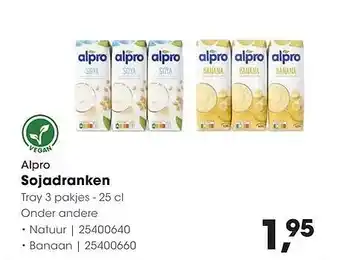 HANOS Alpro Sojadranken aanbieding