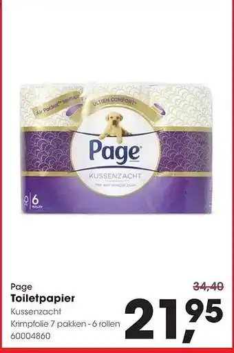 HANOS Page Toiletpapier aanbieding