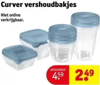 Kruidvat Curver vershoudbakjes aanbieding