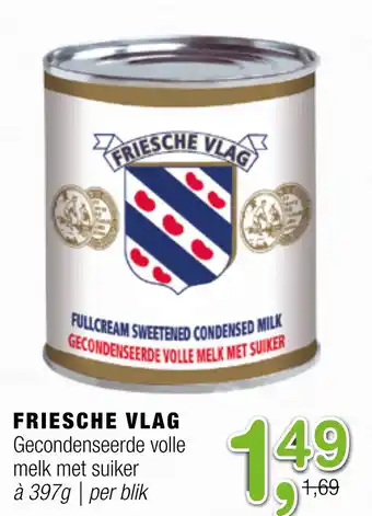 Amazing Oriëntal FRIESCHE VLAG Gecondenseerde volle melk met suiker 397g aanbieding