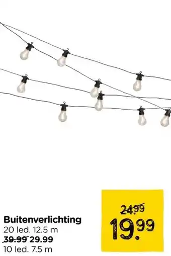 Xenos Buitenverlichting 10 led 7.5 m aanbieding