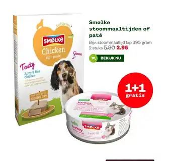 Welkoop Smølke stoommaaltijden of paté aanbieding