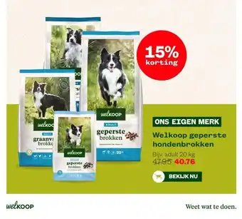 Welkoop Welkoop geperste hondenbrokken aanbieding