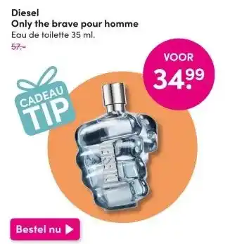 DA Diesel Only the brave pour homme 35 ml aanbieding