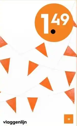 Blokker vlaggenlijn aanbieding