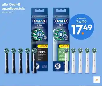 Blokker alle Oral-B opzetborstels aanbieding