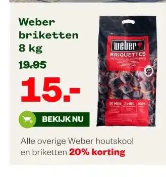 Welkoop Weber briketten aanbieding