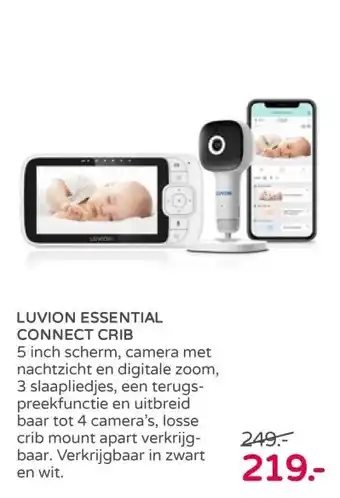 Prenatal LUVION ESSENTIAL CONNECT CRIB aanbieding