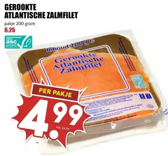 MCD Supermarkt GEROOKTE ATLANTISCHE ZALMFILET aanbieding