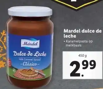 Lidl Mardel dulce de leche aanbieding