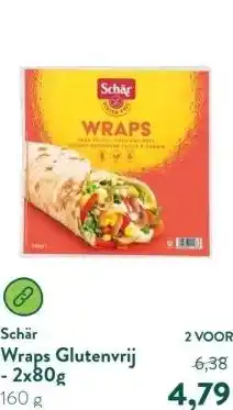 Holland & Barrett Wraps Glutenvrij - 2x80g aanbieding