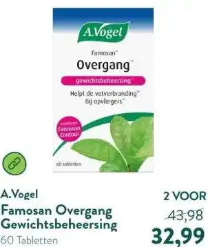 Holland & Barrett Famosan Overgang Gewichtsbeheersing aanbieding